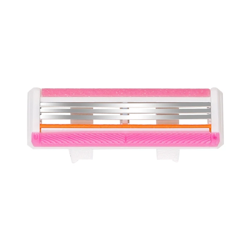 Customized System Razor Compatible  3 Blade Razor Replacement Safe Women Razor Cartridge