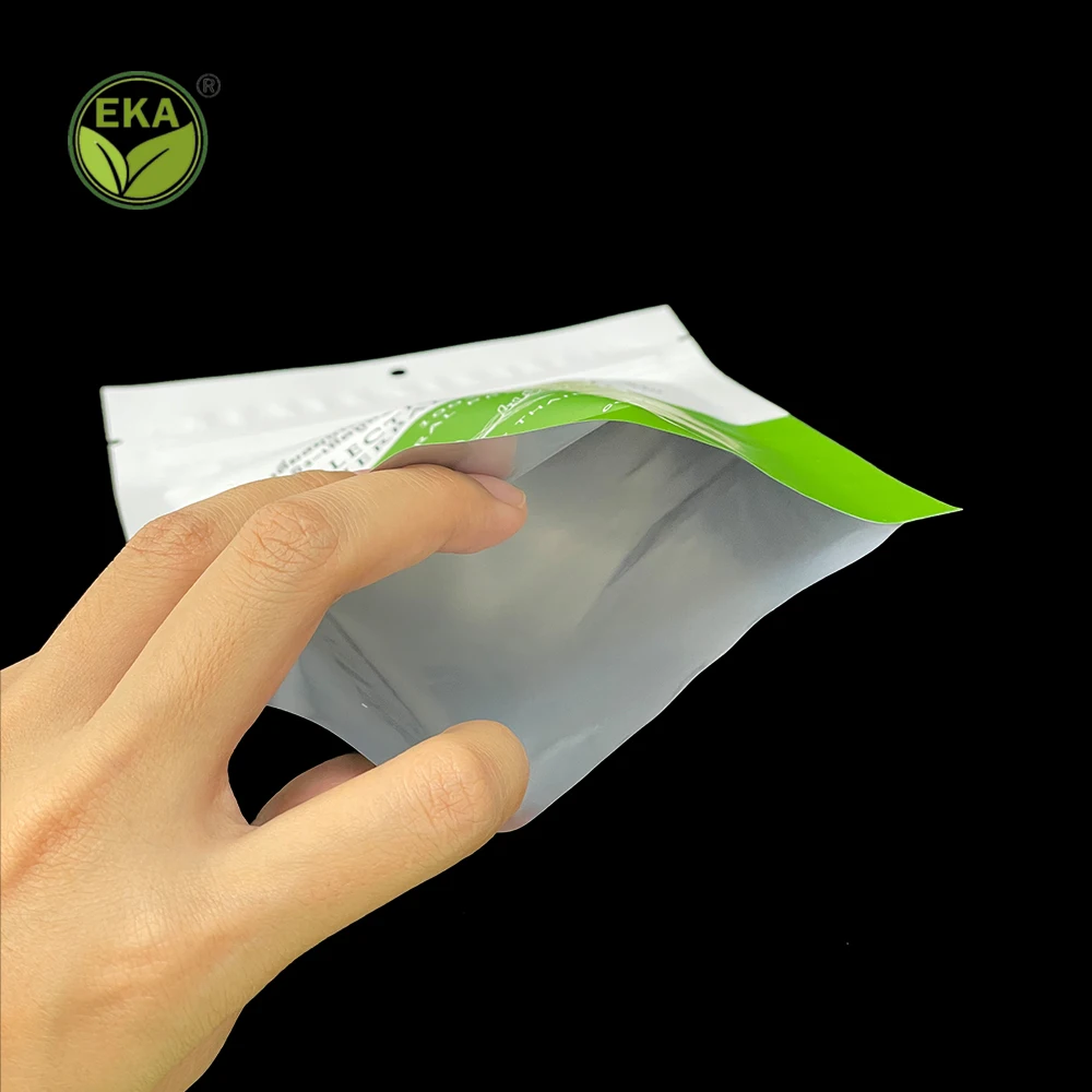 Factory custom unique tea packages three side seal packaging  food grade tea coffee beverage plastic bags