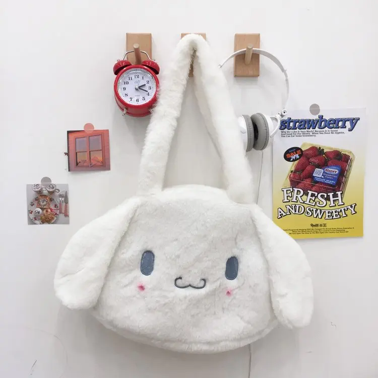 2024 Top Sale Fashion Cartoon Cute Cartoon Doll Decor Plush Toy Big Size Handbags Kawaii College Girl Shoulder Bags
