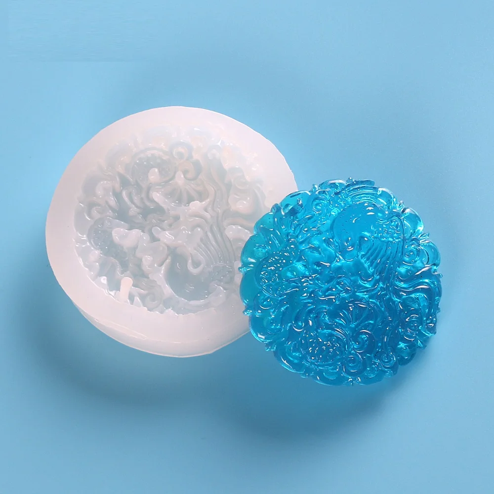 Dragon Phoenix Pendant Silicone Mold Resin Craft DIY Mould Handmade Silicone Soap Chocolate Jelly Molds