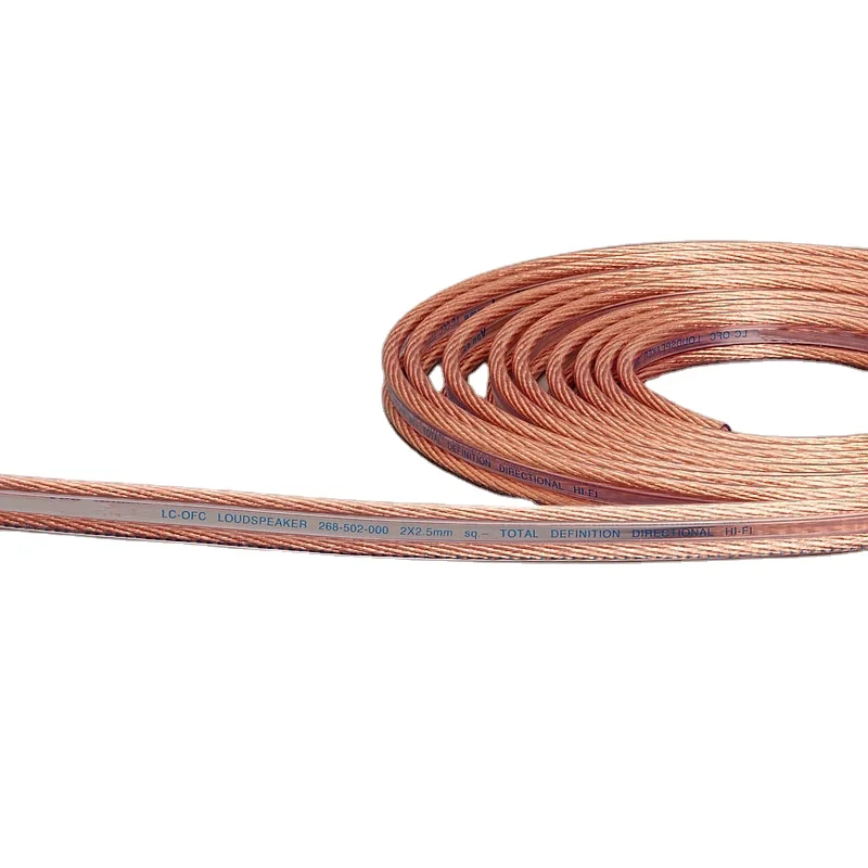 Professional Audio Video Cable 2.5mm OFC CCA Hi-Fi audio speaker cable hi end speaker cable