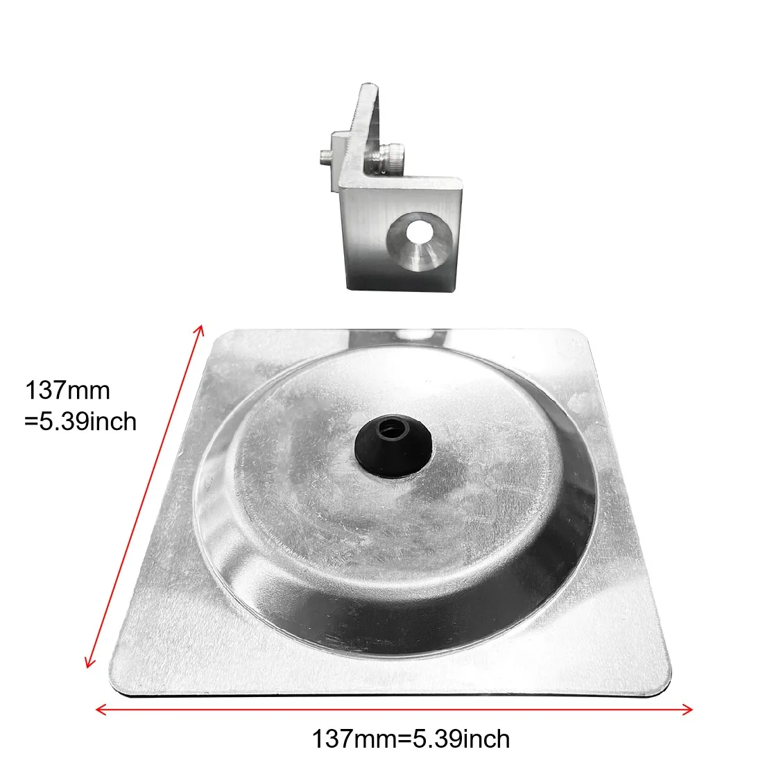 137x137mm asphalt shingle roof tile roof hook flashing solar panels mounting system