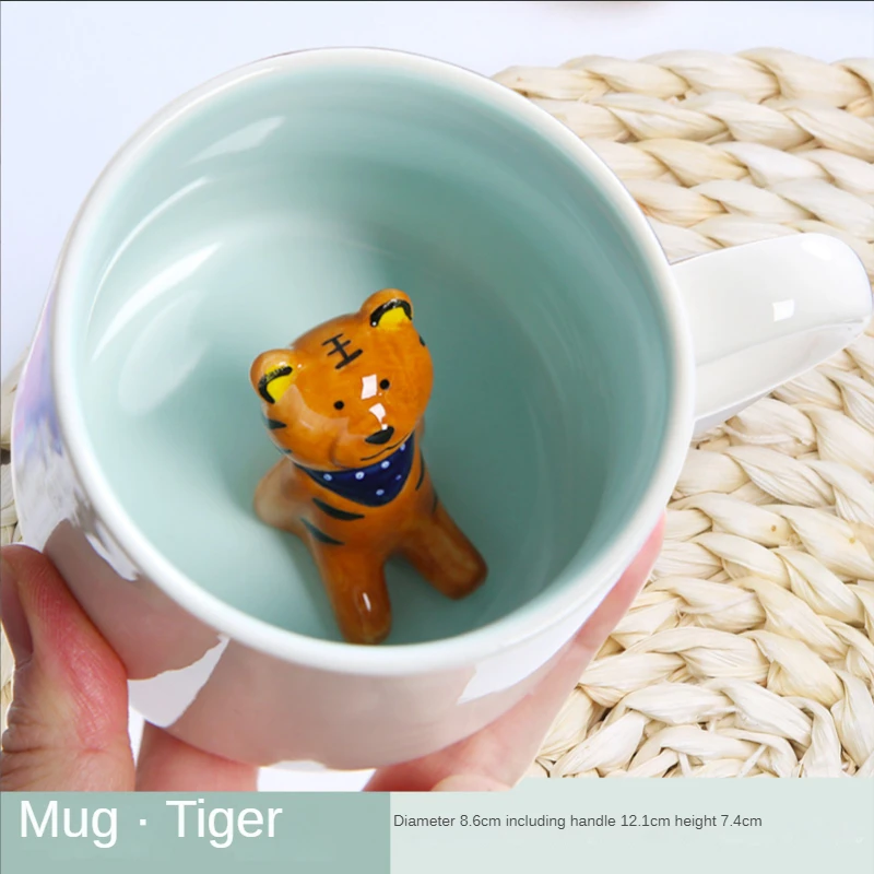 Wholesale New Product Hot Selling Creative 3D Animal Shape Gift Ceramic Tea and Coffee Mug
