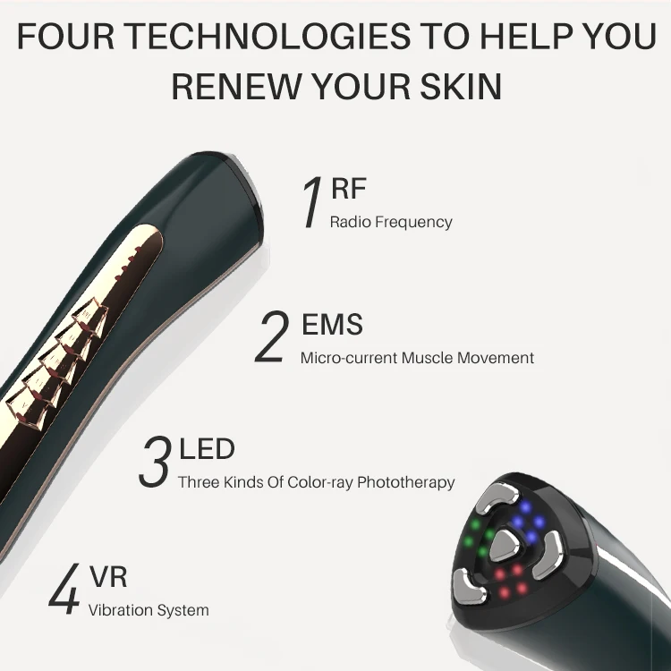 Beauty Care Rf Photon Lifting Device Care Face Massager Home Use Beauty Device Usb Beauty Products For Women