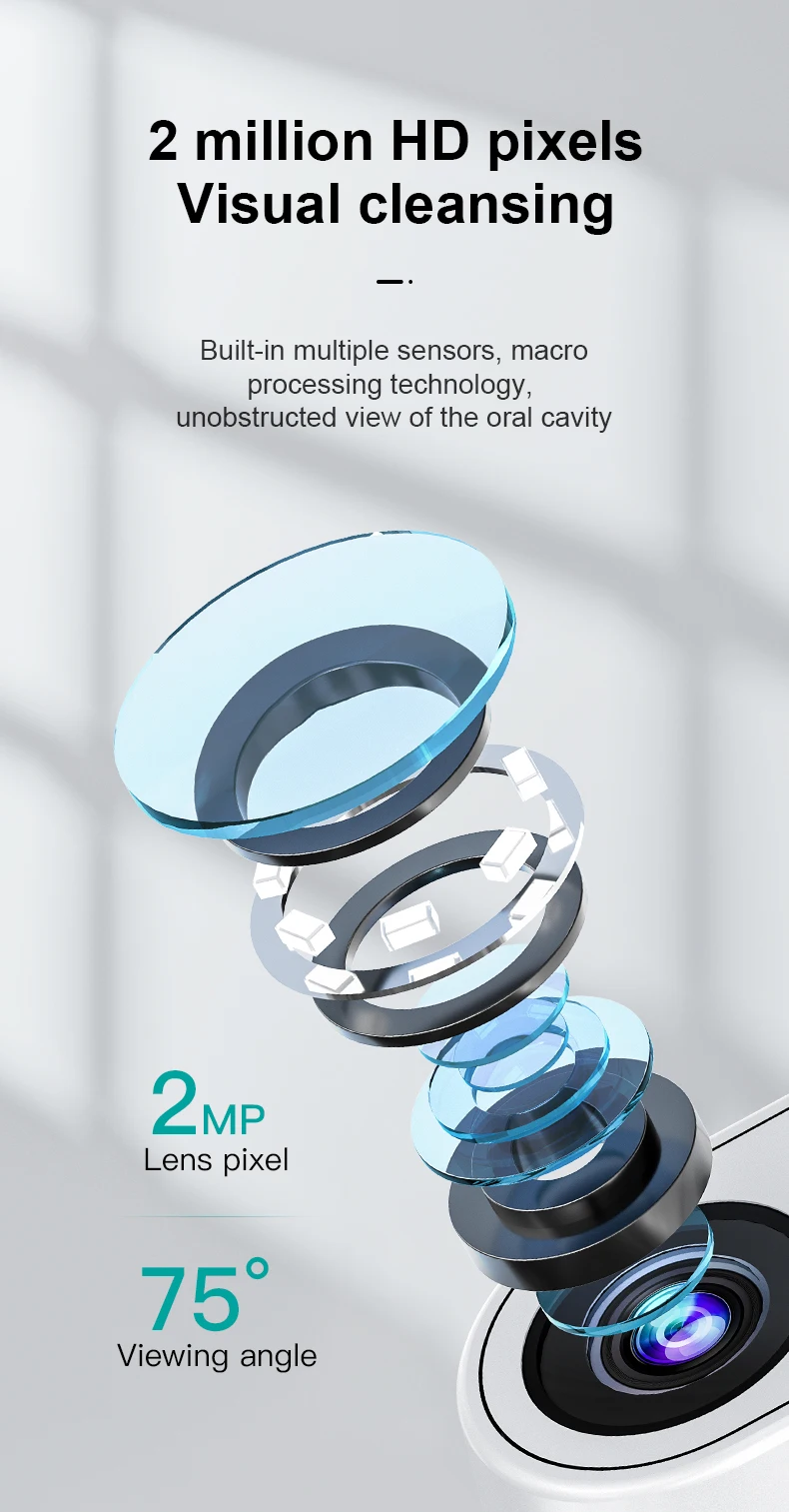 Valdus 2022 T12 Pro With Wifi 2mp Hd Endoscope Camera Wireless Electric Tooth Cleaner Visual Ultrasonic Dental Scaler