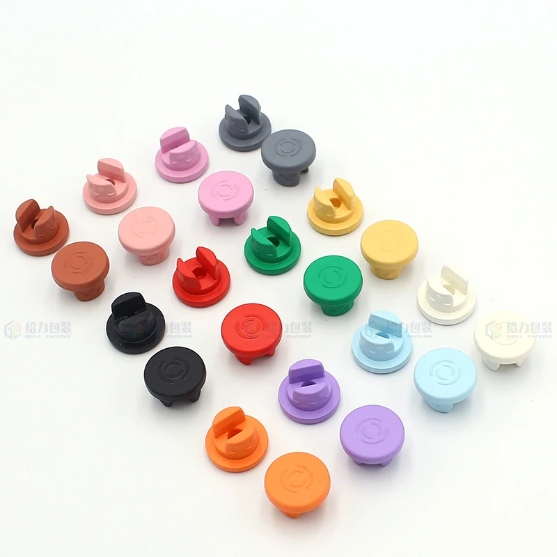 GL Popular Various Size Colored Red Grey White Medical Butyl Rubber Stopper