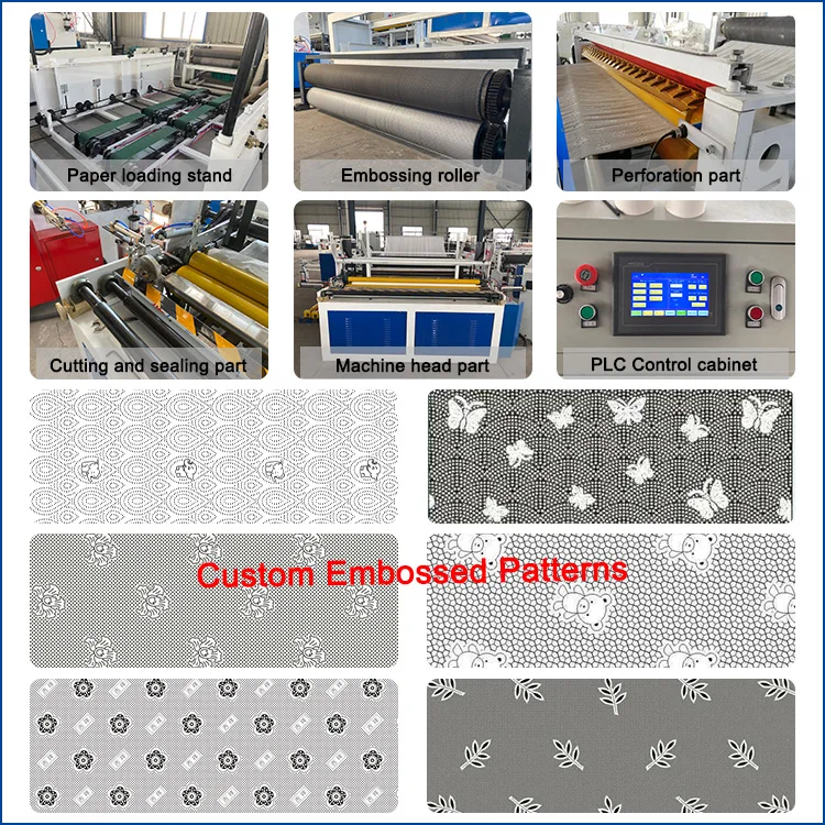 Automatic Tissue Paper Making Machine Paper Toilet Paper Rewinding Machine Toilet Tissue Roll Equipment