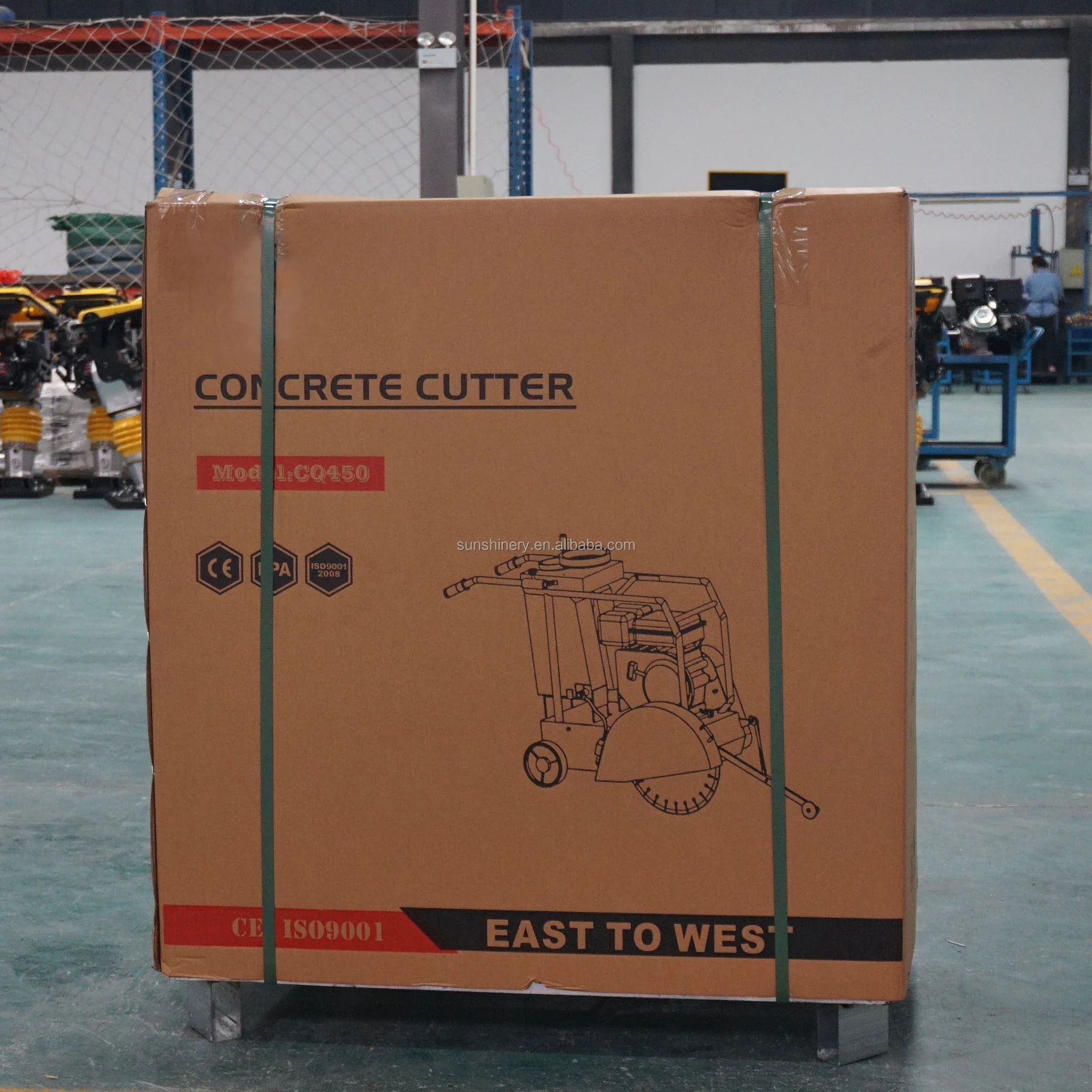 CE Concrete cutter Machine 450 Floor saw New Concrete or asphalt Tool Gasoline Power Engine Construction machine