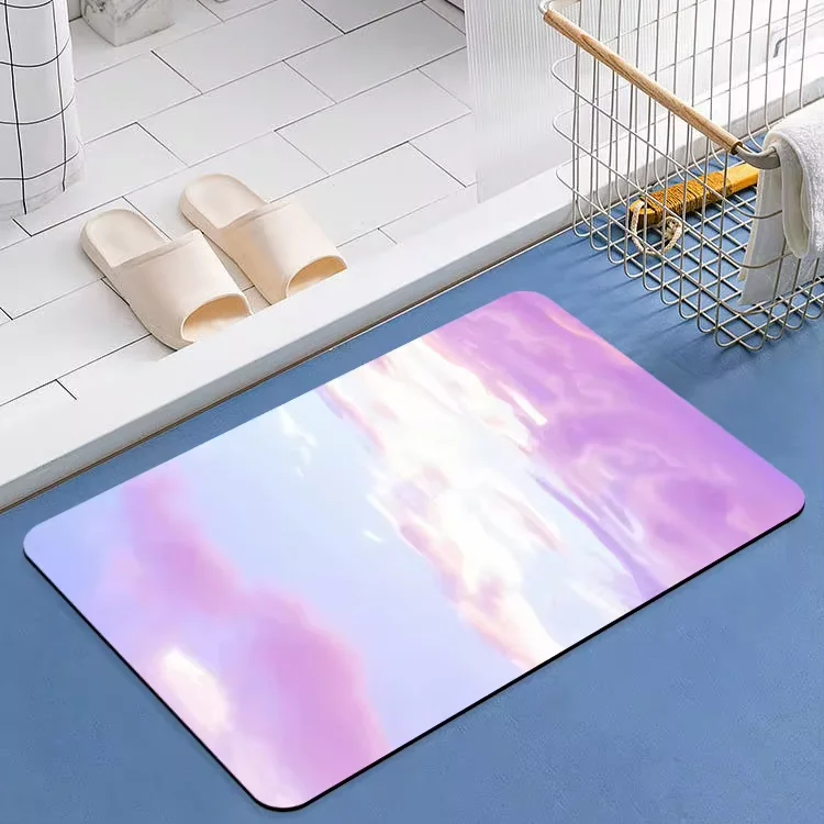 SHENGDE New Stone Large Bedroom And Diatomaceous Earth Shower Soft 2 Piece Set Bathroom Rug Floor Runner Bath Mat