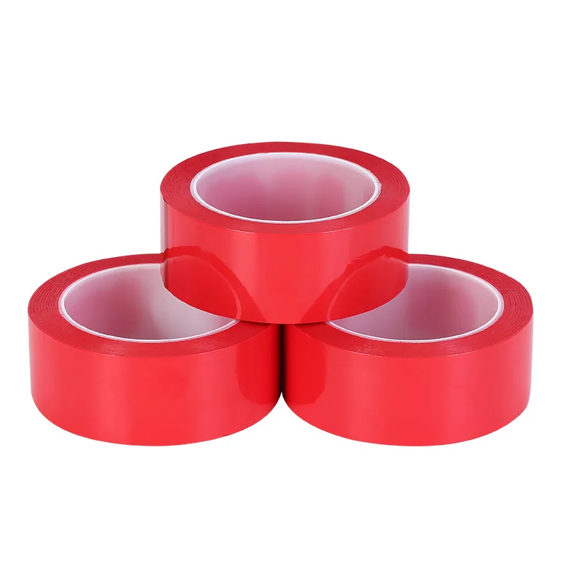 Red high temperature tape pet transparent acid and alkali corrosion spray masking silicone tape