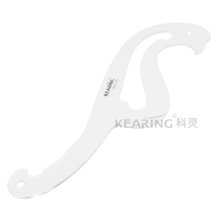 Kearing Transparent Rigid Acrylic Plastic French Curve for Pattern Making Fashion Design Drawing Irregular Curves PM1316