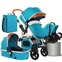 Wholesale 3 In 1 Stroller Baby, Buy Luxury Foldable Baby Carriage, New Born High Landscape Baby Push Car Stroller/