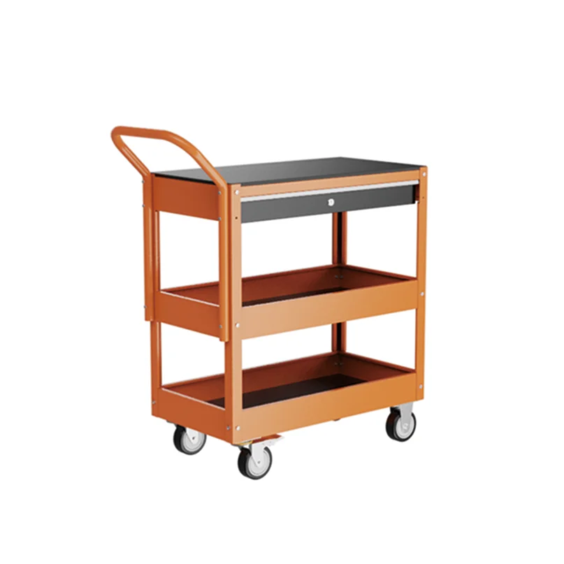 YongKang Metal 3 Layers Tools Cart Industrial Commercial Mobile Tool Storage Transport Trolley Cabinet rolling tool Chest