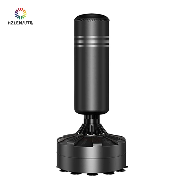 Free Standing Kick Boxing Punching Bag With Stand Leather Sand Heavy Bag Adult Mitts  Boxing Punching Bag