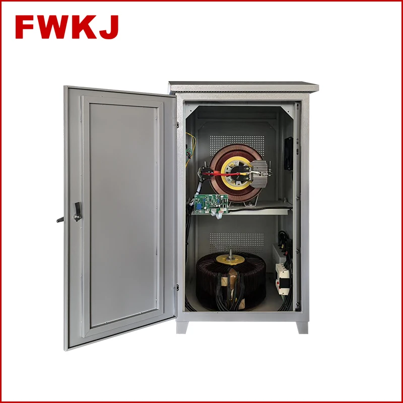 FWKJ Factoryt Price Customized 20kva Avr Automatic servo motor outdoor waterproof use Voltage Stabilizer regulator
