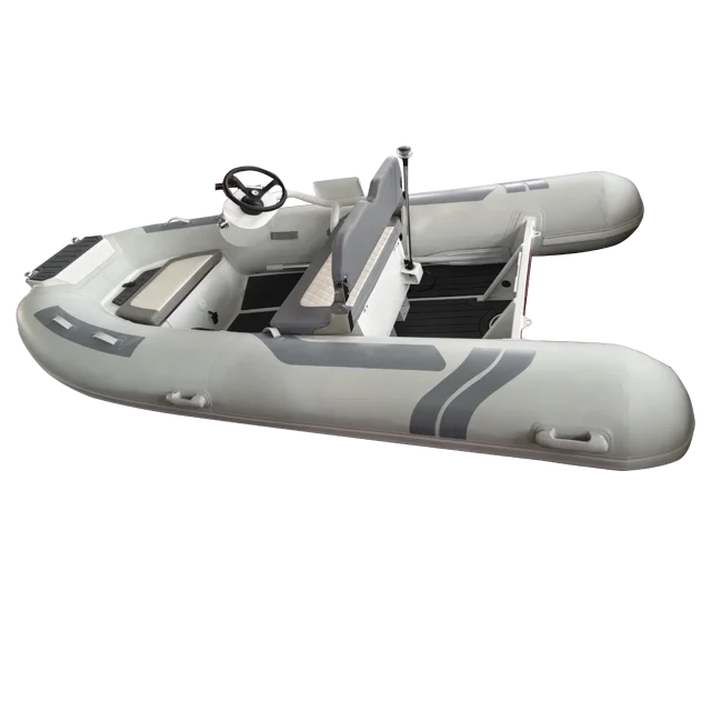 11ft Lake Rigid Orca Hypalon/PVC RIB360 Fiberglass Double Hull Inflatable Boat Dinghy