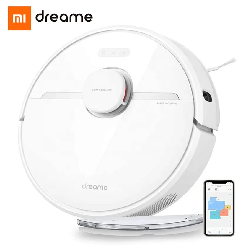 Dreame D9 3000Pa Suction Auto Dust Collection Laser With App Smart Mop Floor Sweeper Cleaner Robot Vacuum Dreame D9