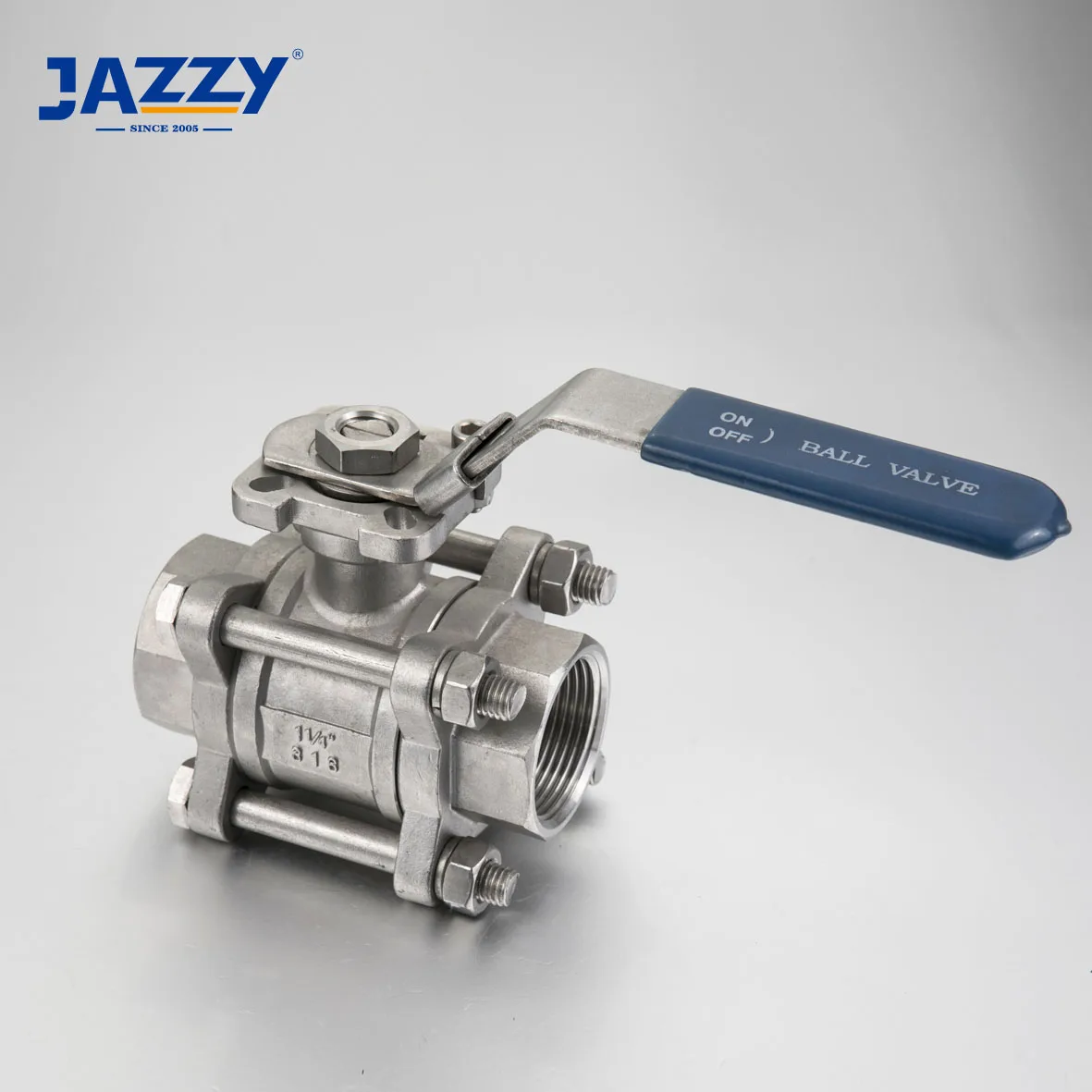 JAZZY Stainless Steel 2PC 3PC Flanged Ball Valve with Mounting Pad Wafer Flanged Ball Globe Gate Valve Stainless steel valve