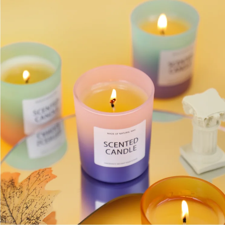 Luxury Wholesale aroma scented candles  oem custom candle manufacturer home decor