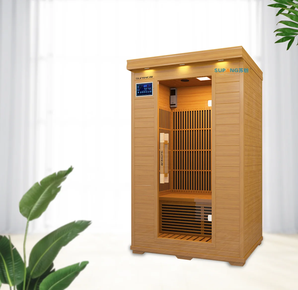 2 Portable Home Sauna Steam far infrared Sauna box spa wooden sauna room