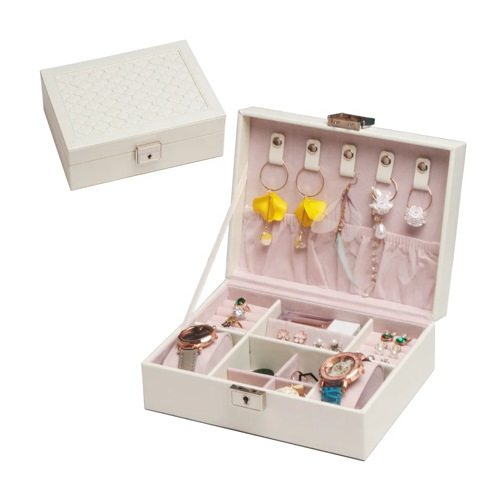 Про Новые поступления 2021 Amazon органайзер для ювелирных изделий с держателем для часов ожерелье крюк Подарочная коробка PU19011-N1901b