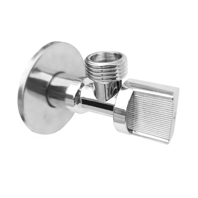 China factory brass angle valve with brass ball plastic handle water angle valve toilet angle valve