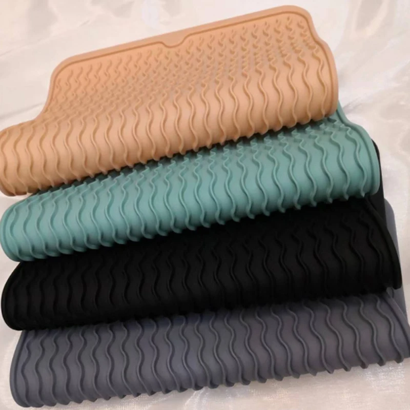 New Arrival Silicone Drying Dish Drying Heat Resistant Non-Slip Sink Mat For Kitchen Counter