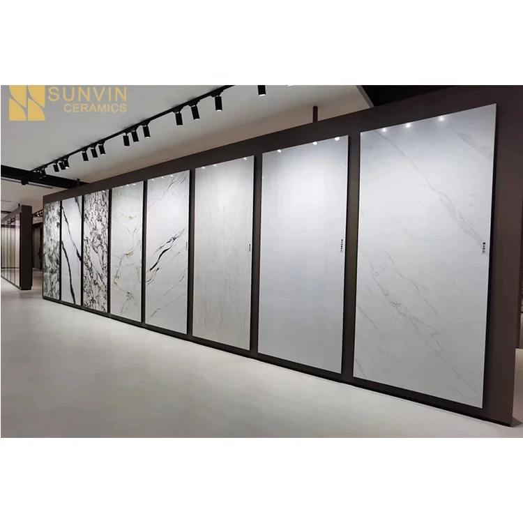 1200x2700mm porcelain slab black porcelain slab engineered big slabs 6mm thin sintered stone