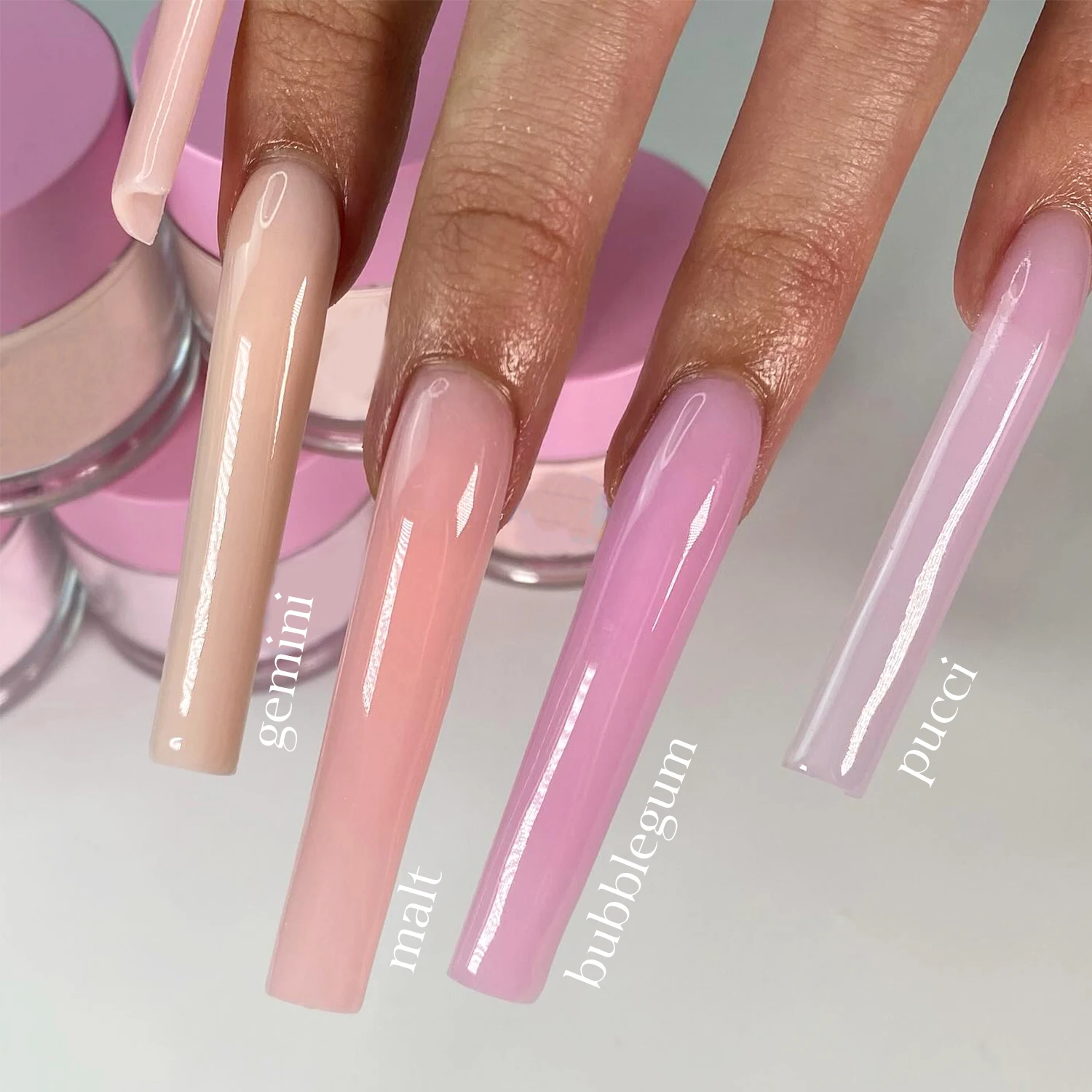 Professional Salon 1oz Acrylic Powder Set OEM Factory Price In-Jar Powder for nail art