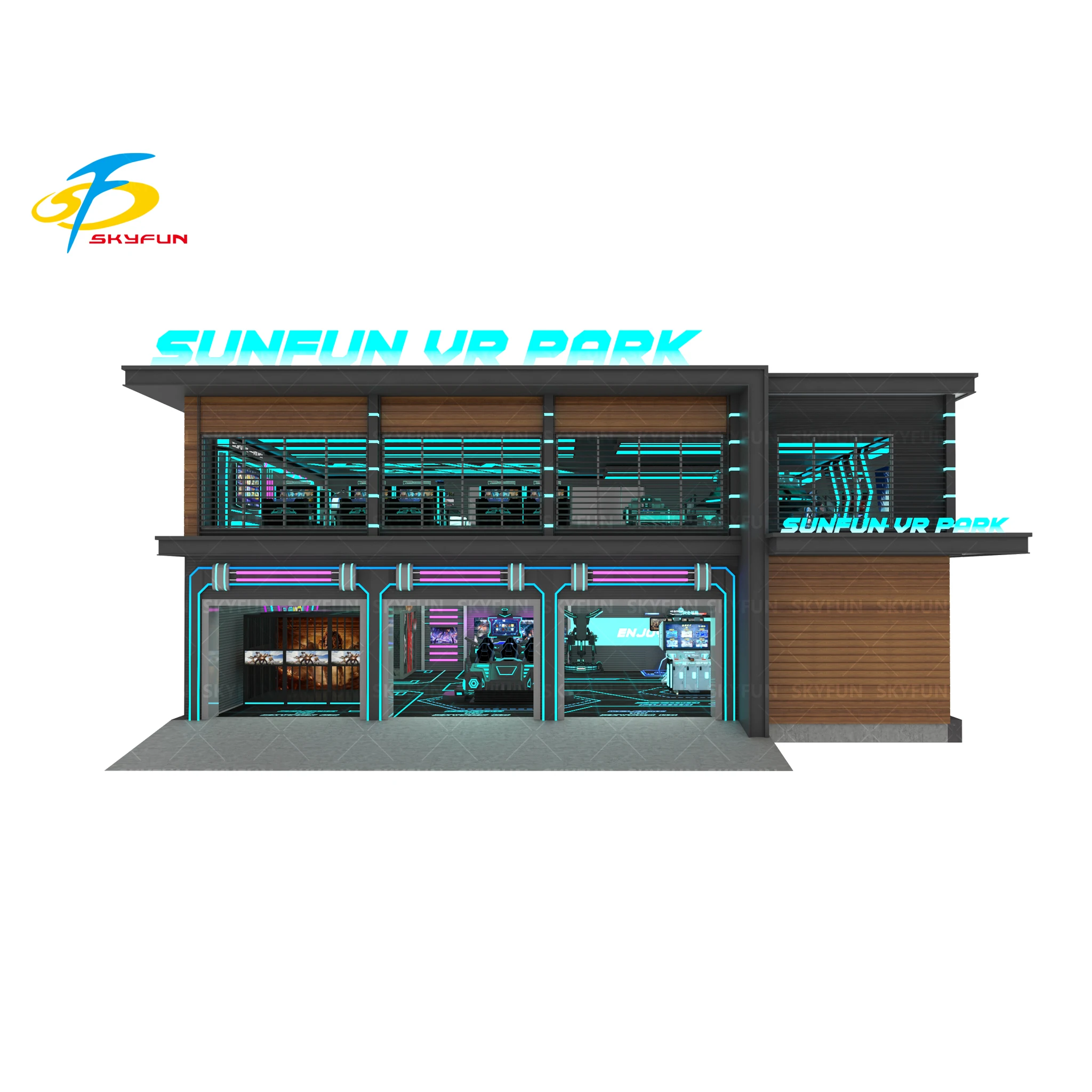 Skyfun VR Game House Project Popular VR Simulator Machine Funny Machine Two-floors Game Shop