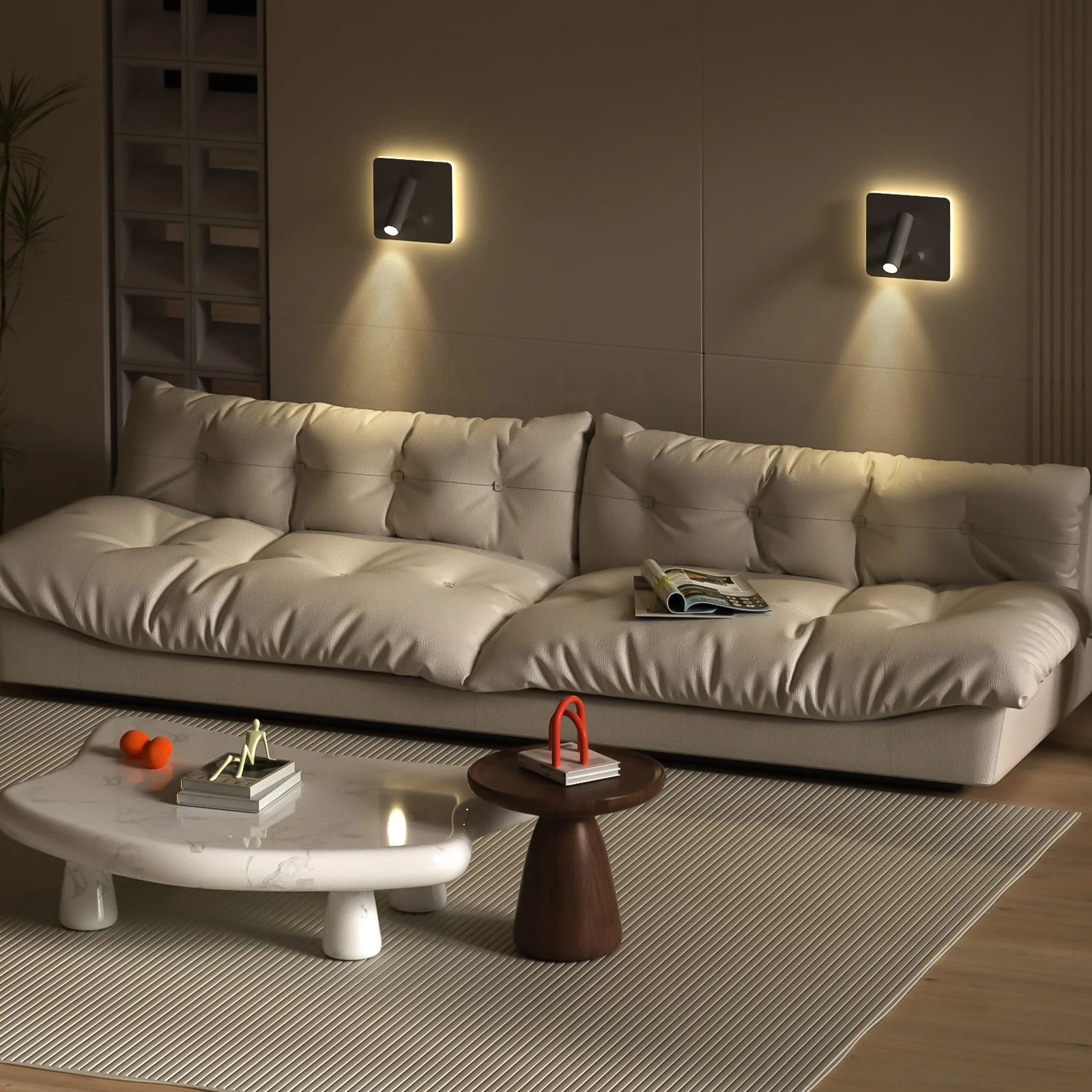 HYMELA M10 Dimmable LED Reading Wall Lights Modern Indoor Decorative Wall Sconce Night Light Lamp Rotatable Bedside Backlight