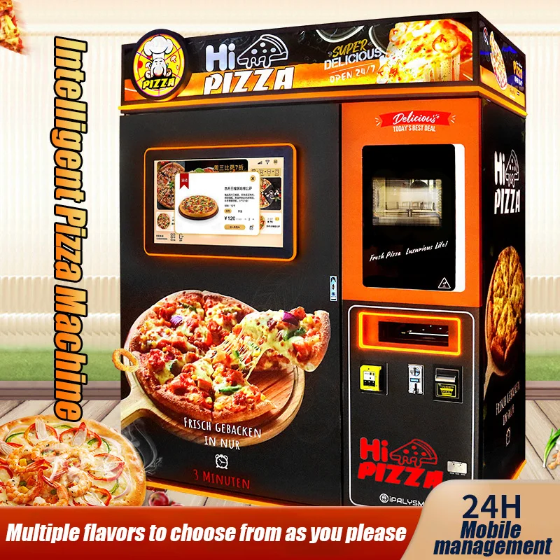 Customized Automatic Pizza Vending Machine Factory Supply Industrial 24 Hours for Food Shop Subway Station Shopping Mall