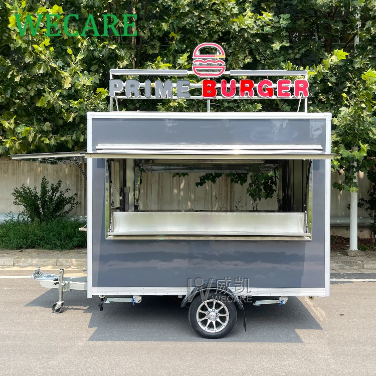WECARE Street Burger Churros Taco трейлер для продуктов коммерческого питания Foodtruck Remorque Food грузовик с полностью оборудованной кухней