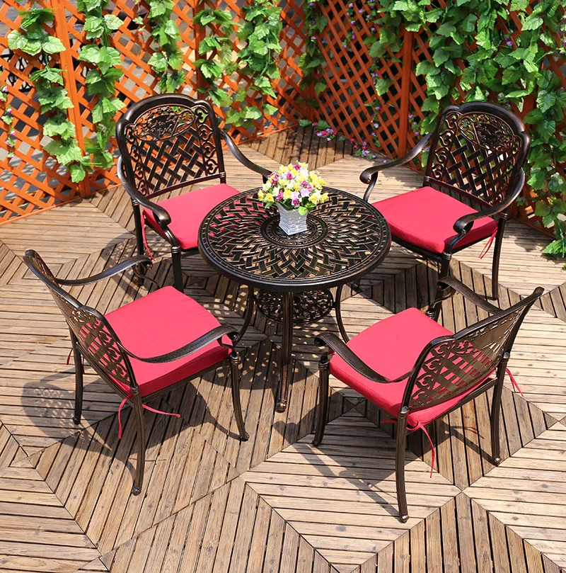 Garden used tables and chairs for restaurant rattan Outdoor Pool Furniture Patio Table