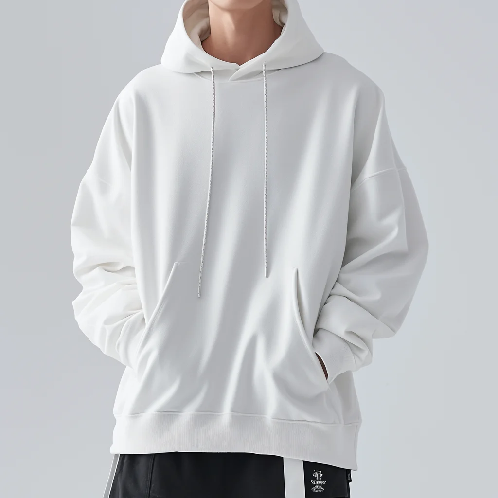 High Quality Cotton French Terry Oversize Hoodie Thick Fleece Drop Shoulder Plain Blank Custom Men Hoodies