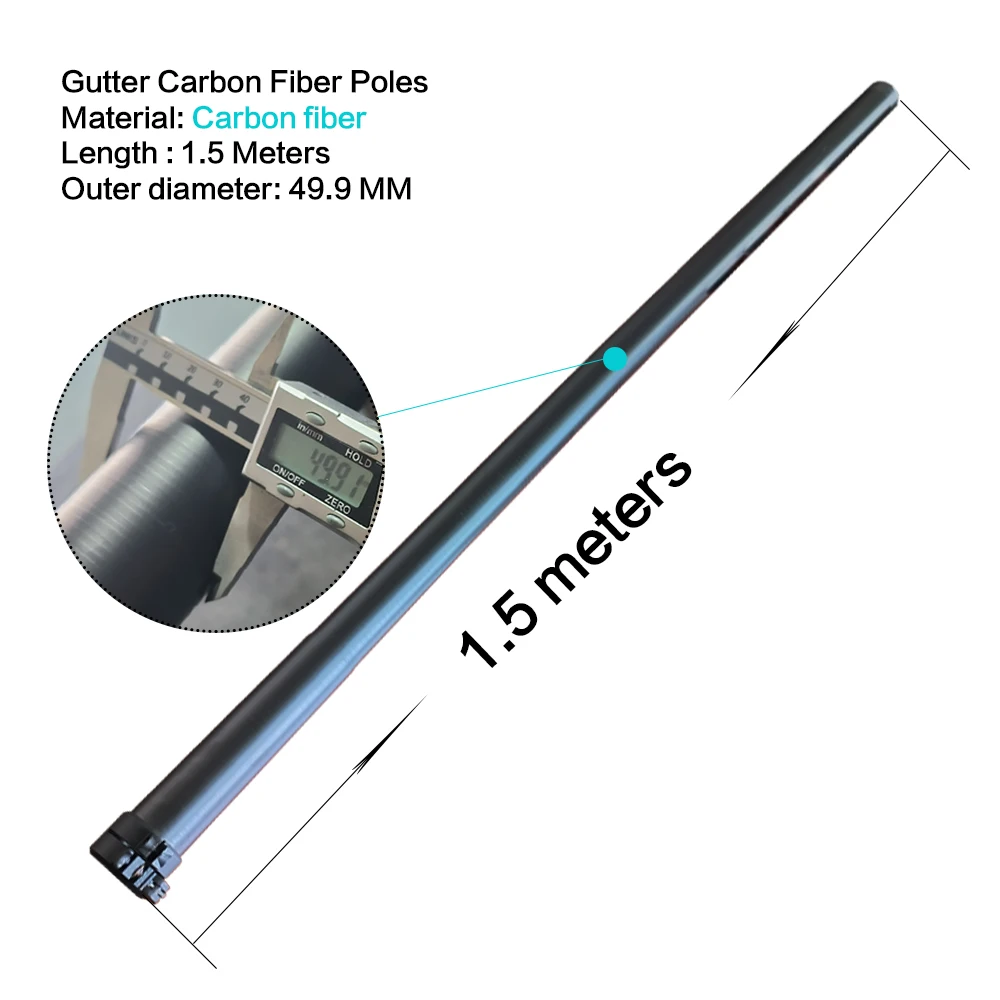 YYVAC Floor sweeper optional carbon fiber poles multifunctional roof gutter cleaning machine