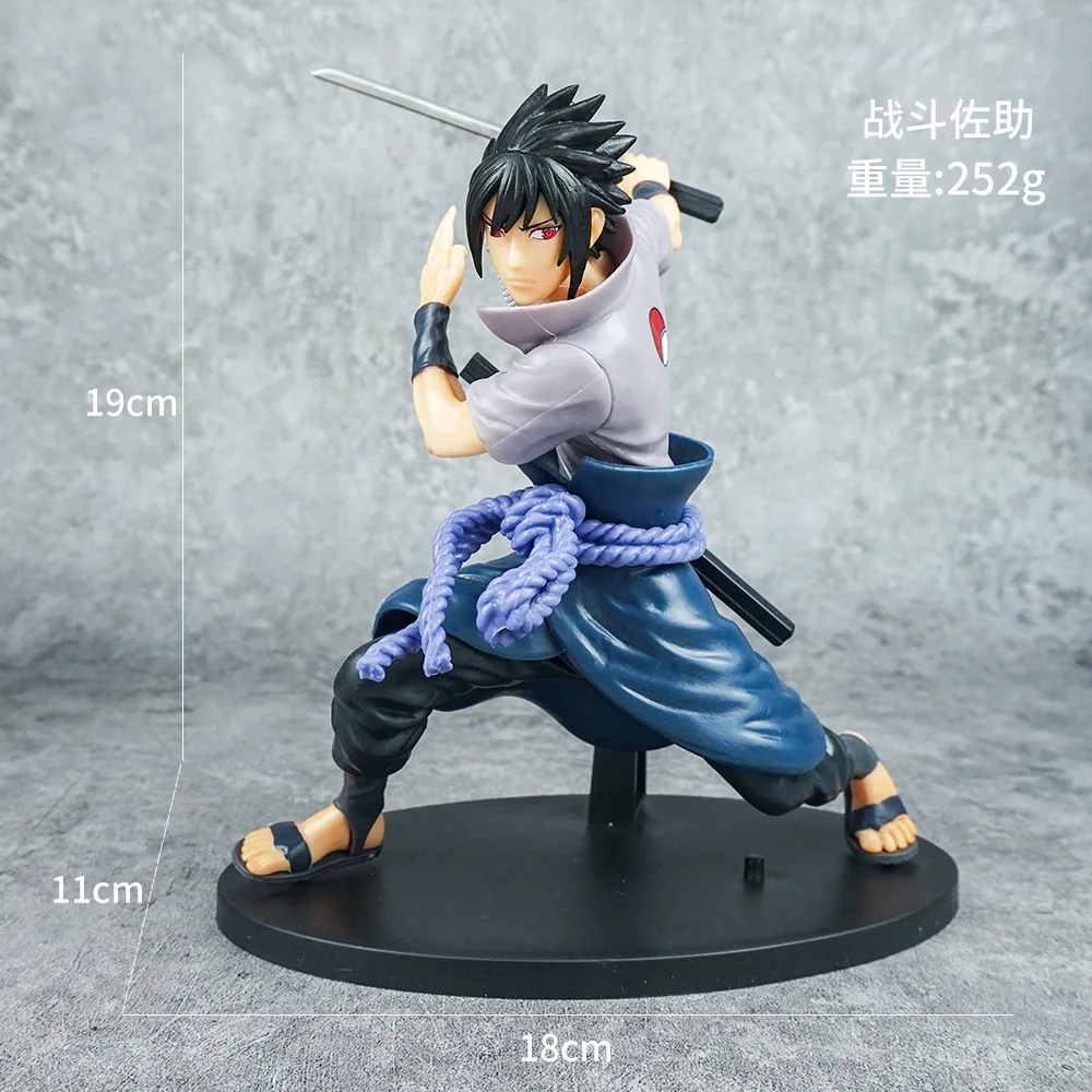 Hot-selling Anime Narutos Pvc Cartoon Ornaments Uchiha Sasuke Gaara Kakashi Action Figures for Kids
