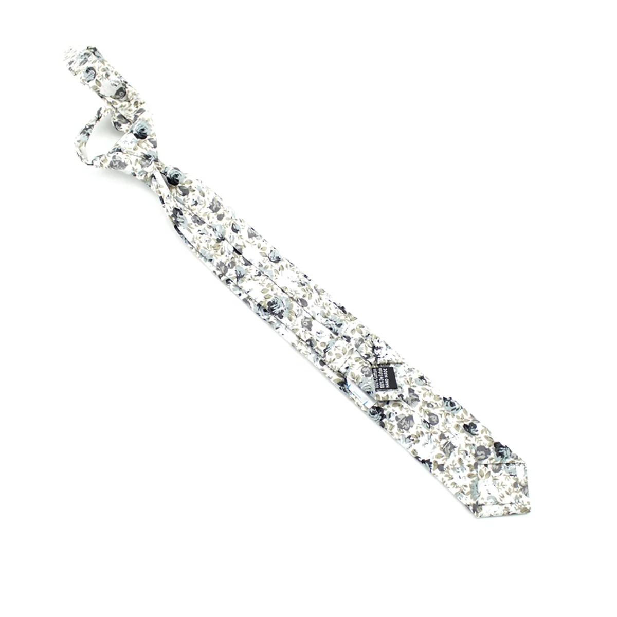 Wholesale Tie Flower Convenient Student Boy Girl Hook Loop Handmade Cotton Print Shengzhou Pretied Slim Skinny Children Necktie