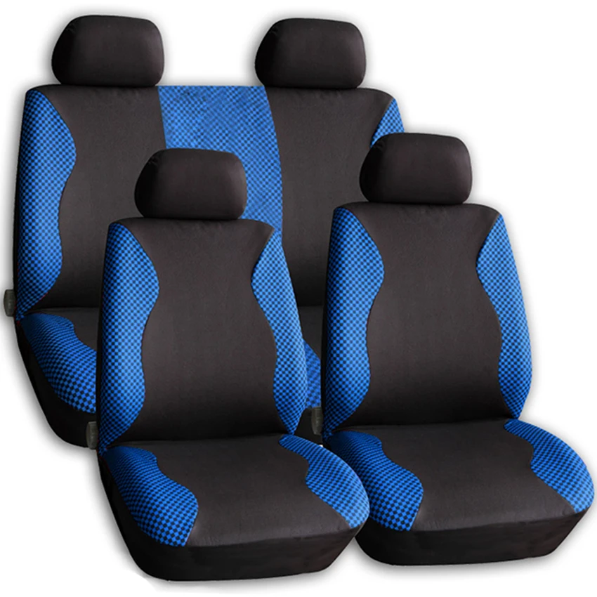 
china car seat covers with jean+single mesh factory with logo 