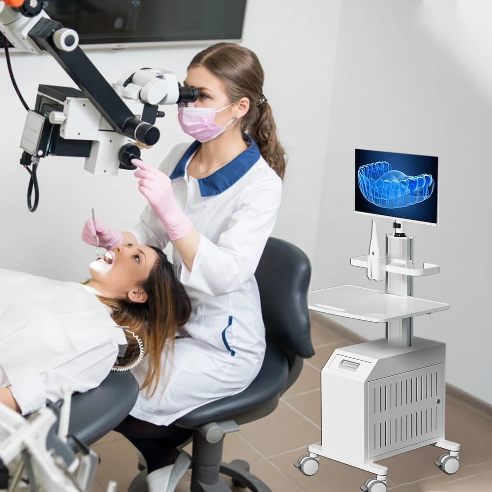 Медицинская тележка для больничной стоматологической тележки с креплением на монитор держатель орального сканера процессора мобильная медицинская