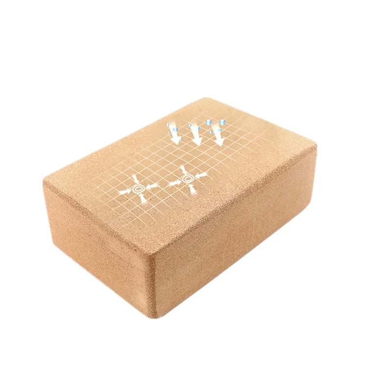 Custom Large Reycled Cork Yoga Block Colour Bricks Private Label Set eco friendly fitness eva yoga mat