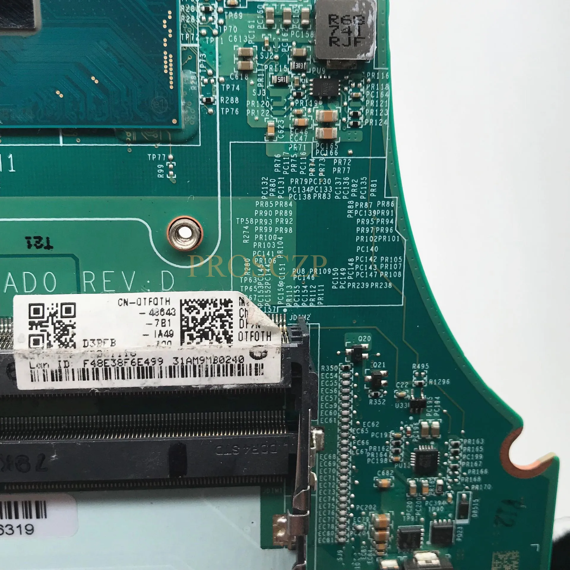 CN-0TF0TH TF0TH для DELL Inspiron 5577 Материнская плата ноутбука DAAM9BMBAD0 W/ SR32Q I7-7700HQ процессор GTX1050 GPU 100% полностью протестирован