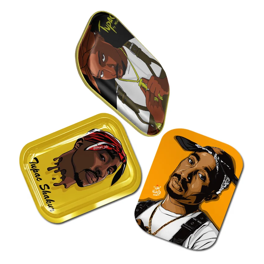 Wholesale Customized 18*14 Metal Tray with Magnetic Lid Herb Trays