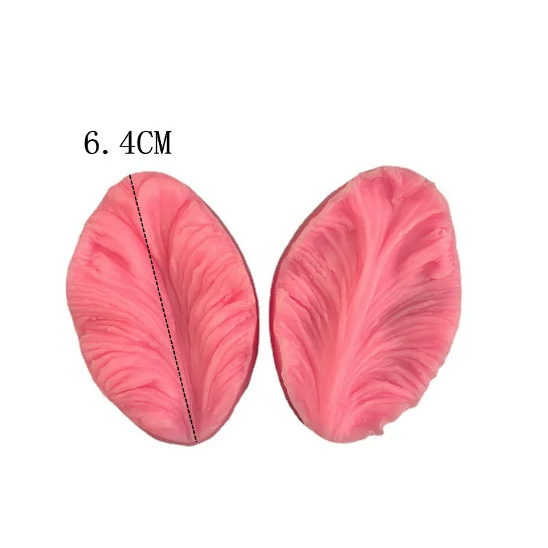assorted of  flower petals leaves silicone press molds chocolate molds clay sugared cakes and decorative tools
