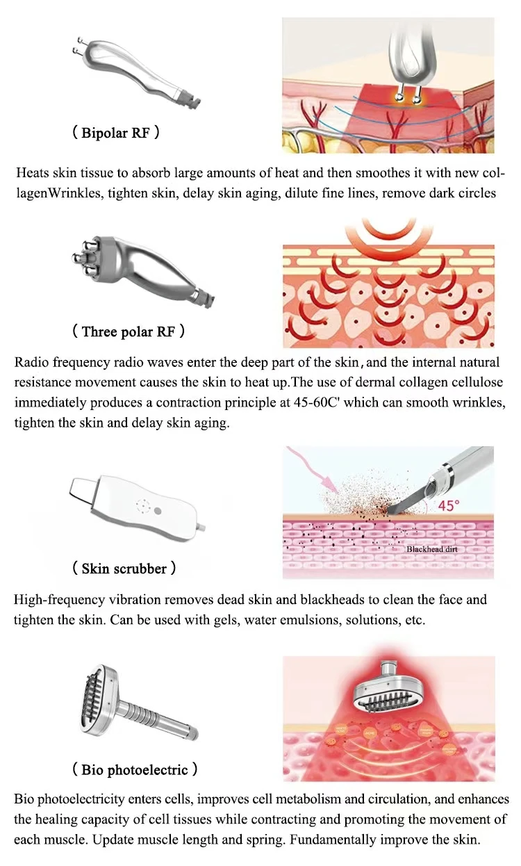 2022 New Design  Led Pdt Nicrodermabrasion Oxygen Machine For Skin Care Oxygen Infusion Facial Machine