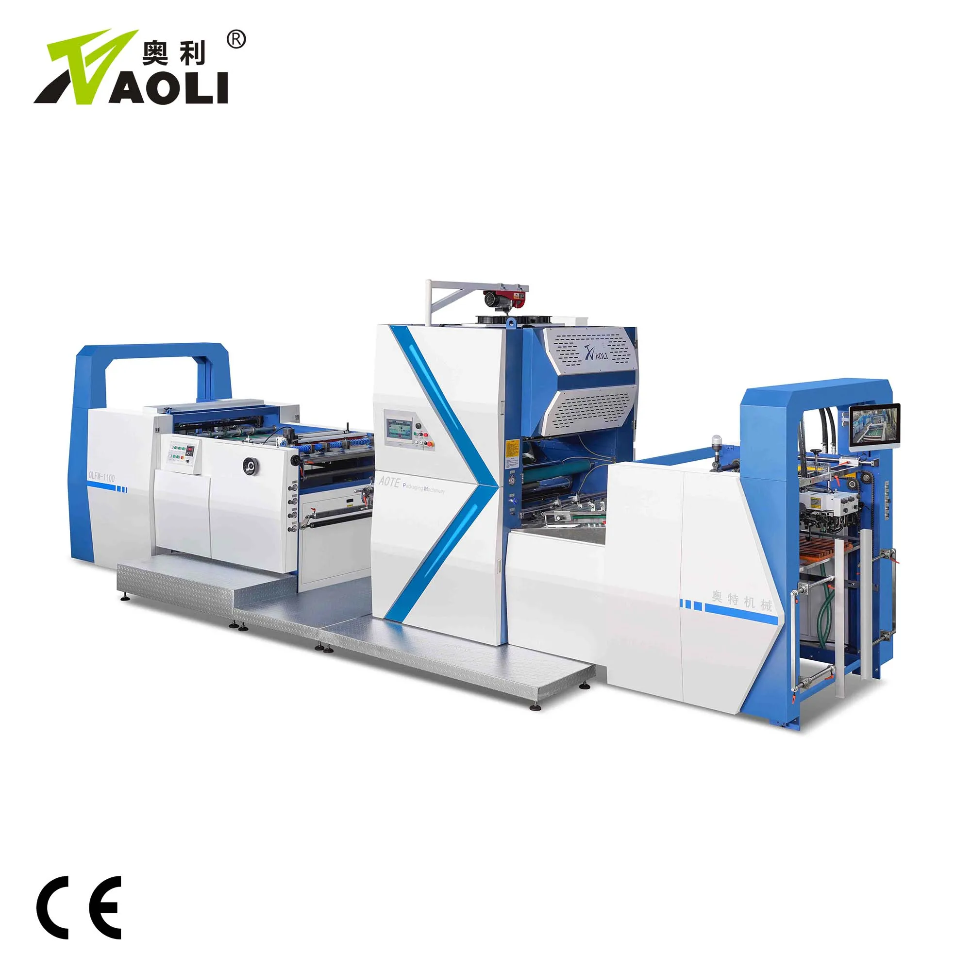 Factory automatic high speed high capacity film with board paper laminating machine