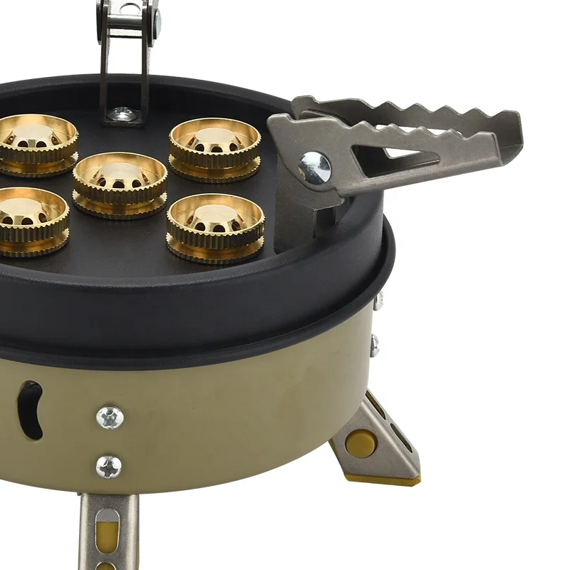 ORANGEGAZ strong power five-eyes camping gas stove outdoor  with good quality