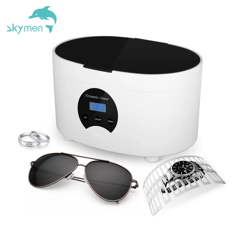 Skymen JP-895 30W 600ml dental lab laboratory ultrasonic mini digital spectacle cleaner medical use bath for denture glasses