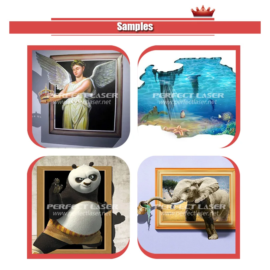 3d CMYK Vertical Wall/Glass/Wood/Ceramic/Metal Indoor Art Wall Mural Inkjet Printers Painters Printing Painting Machines Price