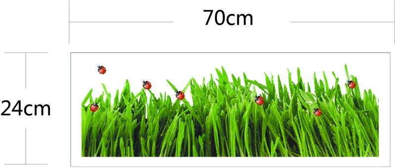 Plants insects grass green leaves dew static film sticker window stickers Non-adhesive glass sticker Electrostatic film decals